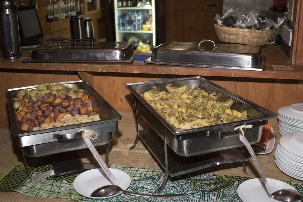 Il buffet capoverdiano della cena